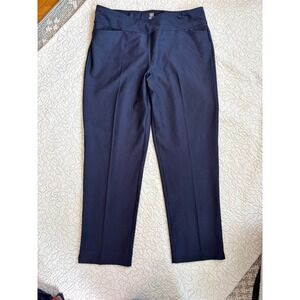 TAIL WHITE LABEL Women's Dark Navy Blue Stretch Ankle Pants NWOT Size 16 #79